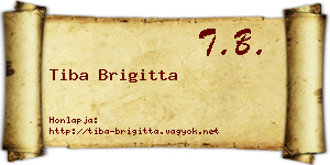 Tiba Brigitta névjegykártya