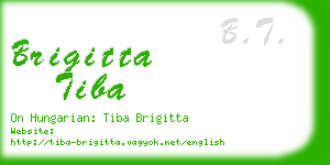 brigitta tiba business card